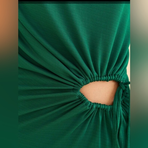 Farm Rio Emerald One Shoulder Midi Dress NWT Size M - Picture 2 of 8